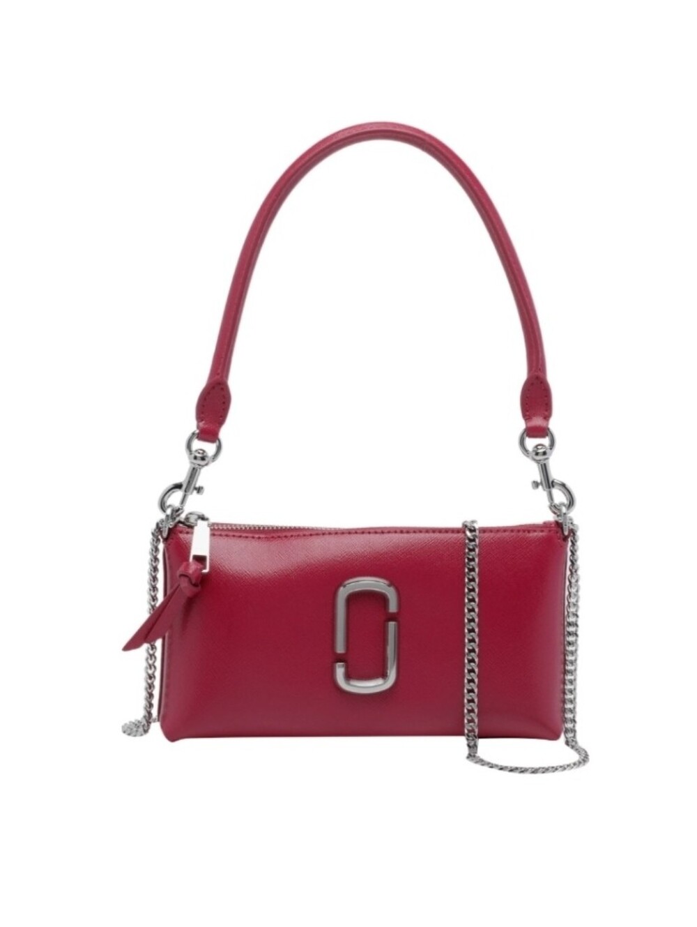 Marc Jacobs The Snapshot Pochette Shoulder Bag Crossbody Clutch Siren Red NWT